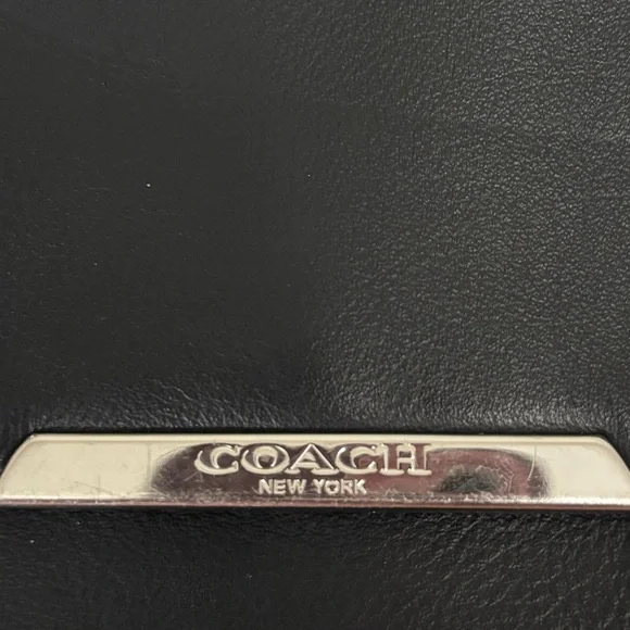 Coach Black Crossbody Bag with Silver Detail - Picture 2 of 11